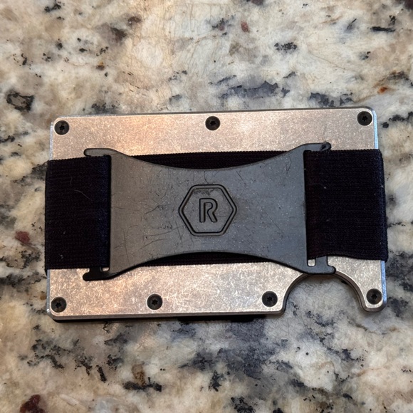 RIDGE CARD HOLDER WALLET STONEWASHED TITANIUM - Picture 3 of 3